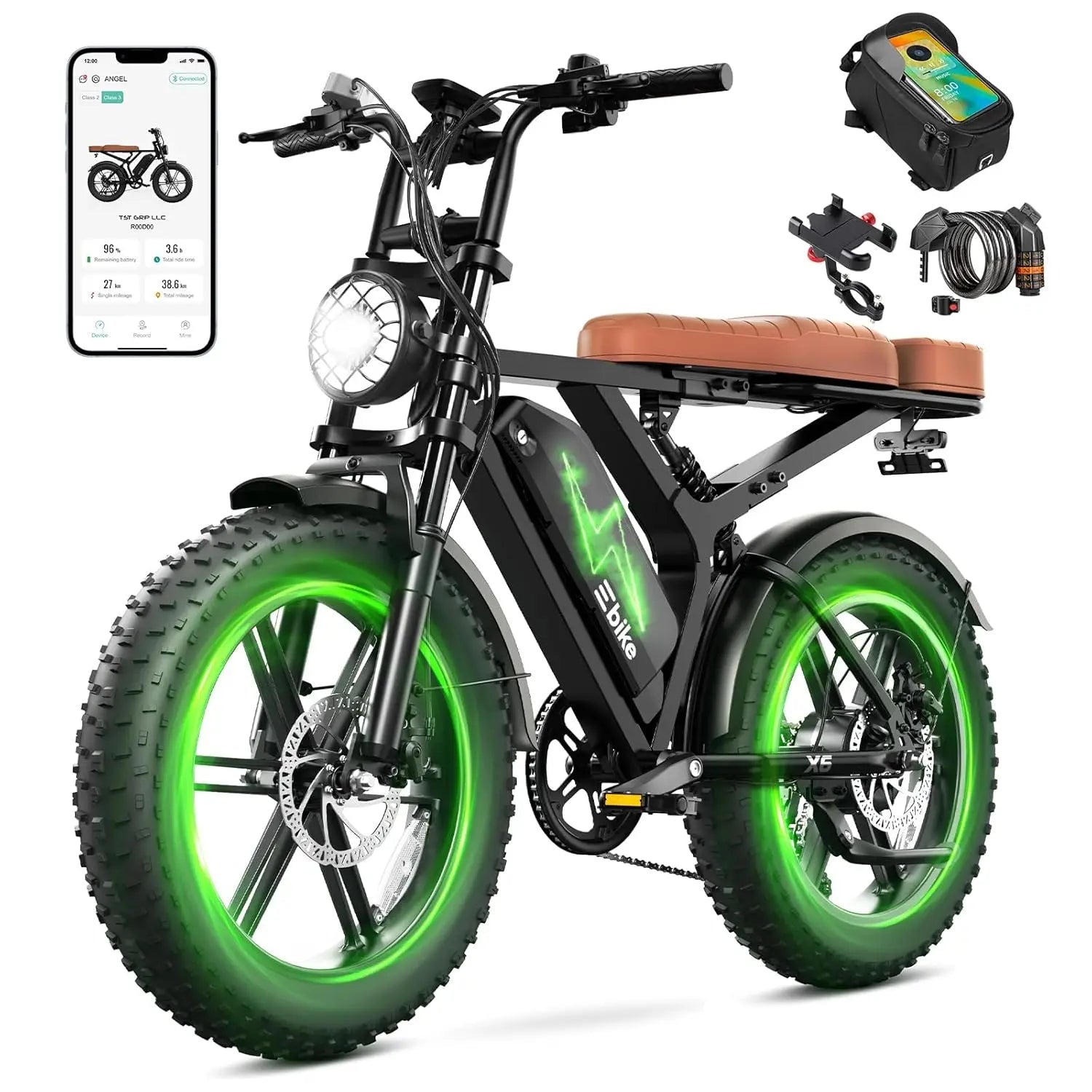 SISIAGD 1500W Electric Bike for Adults | 48V 15 - 30Ah | 60 - 100 Mile Range | 7 - Speed Ebike - Cree8 Peace - Electric Bike_SISIAGD 1500W Electric Bike for Adults | 48V 15 - 30Ah | 60 - 100 Mile Range | 7 - Speed Ebike - 1500W ebike